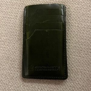 Grommet leather works wallet